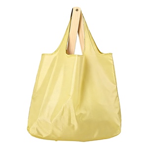 Wholesale Custom Easy Carry Polyester Reusable <b>Foldable</b> Heavy Duty Expandable Tote <b>Bag</b> with Handles - Product Image 5