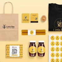 Boîtes d'emballage imprimables, étiquettes, autocollants, cartes de visite, cartes de remerciement, étiquettes de marque pour votre entreprise, avec conception de marque complète