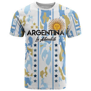 <span class=keywords><strong>Camiseta</strong></span> Deportiva de Fútbol de la Selección Nacional de <span class=keywords><strong>Argentina</strong></span> con Estampado Completo, <span class=keywords><strong>Camiseta</strong></span> Deportiva Transpirable de Secado Rápido de Manga Corta para Hombre - Product Image 5