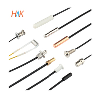 Capteur de température thermistance NTC personnalisé 1K 10K avec fil de connexion/terminal céramique pour connexion série