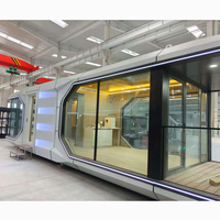 Maisons préfabriquées modulaires en acier à 3 chambres à coucher, nouvelle conception, assemblage rapide, personnalisées, maison capsule spatiale
