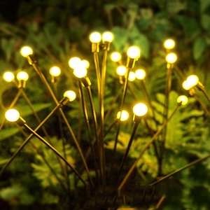 Không thấm nước năng lượng mặt trời đèn sân vườn mới nâng cấp 8 Led năng lượng mặt trời Powered đom đóm đèn cho Patio Pathway - Product Image 2