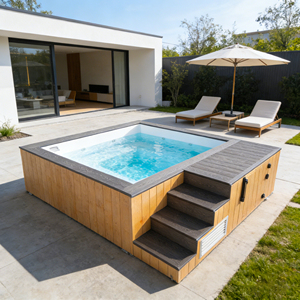 Multifunctional Rectangular Above Ground Swimming Pool Swim Spa container pool swimming pool for kids - Product Image 2