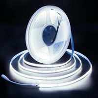 Bande lumineuse LED COB 480led/M 12V/24V, lumière blanche de jour 6000K, bande lumineuse flexible à découpe libre, ruban LED 5mm pour la décoration de bureau