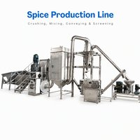 Machine à moudre les assaisonnements avec convoyeur à vis, séparation cyclonique, en acier inoxydable, automatique, pour la production alimentaire
