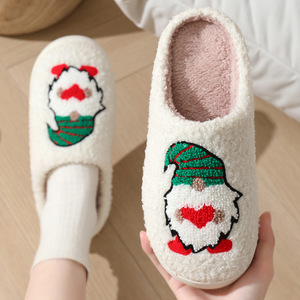 Pantoufles en Coton de Gros pour Femmes Automne et Hiver, Design Dessin Animé, Type Grand-Père Barbe Blanche, Nains, Douillettes, Fantaisie et Tendance - Product Image 2