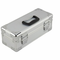Kotak Alat Multimeter Tahan Air Berbentuk Persegi dengan Permukaan ABS, Kotak Instrumen Aluminium, Dapat Disesuaikan, Dukungan OEM