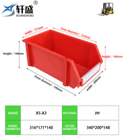Boîtes de rangement solides NEXARA, nouveau matériau, grand format A3 340*200*148mm, bacs de travail empilables en plastique pour le rangement d'outils de garage