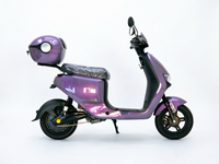 Moto électrique N9 1000W Streetbike à dégradé violet élégant, modèle 2026, avec coffre de rangement arrière – Meilleures ventes
