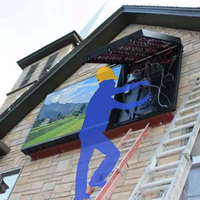 Écran LED d'extérieur TOOSEN P6 P5 P4 7680Hz à ouverture frontale, étanche IP65, panneau publicitaire double face, mur vidéo LED