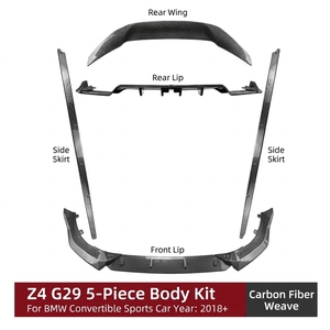 Kit di Conversione Carrozzeria per <span class=keywords><strong>BMW</strong></span> <span class=keywords><strong>Z4</strong></span> G29 2018+: Splitter Anteriore Inferiore, Minigonne Laterali, Diffusore Posteriore, Spoiler Bagagliaio - Product Image 6