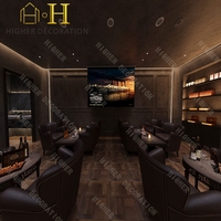 Présentoir mural moderne pour bouteilles de vin en métal, design de magasin de whisky, personnalisé pour vitrine de magasin de spiritueux