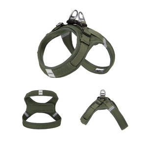 Harnes hewan peliharaan kulit sapi terlaris mantel gaya bendera Amerika dengan tali untuk <span class=keywords><strong>harness</strong></span> hewan peliharaan anjing - Product Image 3