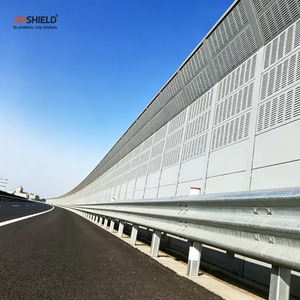 Panneaux acoustiques insonorisants de type volet en aluminium à NRC élevé pour murs anti-bruit de motorways, clôtures acoustiques imperméables à la pluie - Product Image 6