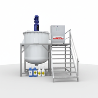 Promotion : Cuve de mélange liquide 500L en polypropylène, machine de fabrication par lots pour eau de Javel domestique