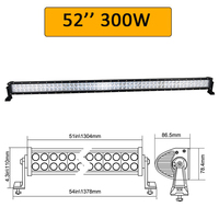 Barre lumineuse de travail à Led droite 12V 24V 14 22 32 42 52 pouces, barre lumineuse à Led pour voiture tout-terrain, Combo 4x4 SUV ATV haute puissance à double rangée