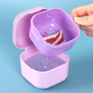 Estuche Cuadrado SUNSHING para Guardar Dentaduras Postizas, a Prueba de Fugas, para Viajes, Contenedor para Prótesis Dentales - Product Image 1