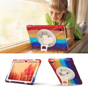 Arcobaleno Colorato Simmetria Per Il Caso di <span class=keywords><strong>Samsung</strong></span> Galaxy <span class=keywords><strong>Tab</strong></span> <span class=keywords><strong>A7</strong></span> 10.4 T500 T505 T507 T505N Defender Cavalletto Mano Cinghia di <span class=keywords><strong>Tablet</strong></span> Della Copertura - Product Image 6