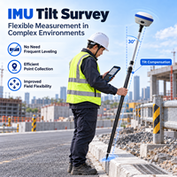 Penerima GNSS RTK Presisi Tinggi 1408 Kanal AR Visual Stakeout IMU Tilt Peralatan Survei GPS