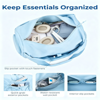 Sac de sport léger et imperméable pour yoga, avec pochette amovible pour bouteille d'eau, grande capacité, plusieurs poches, sac de voyage sportif