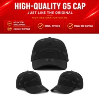 Gorra de béisbol unisex negra al por mayor con visera curva de 5 paneles The Magician 31 Hats Thirty One Hats X Mago Black Gorras 31 Hats