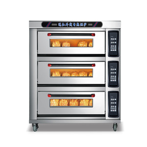 เตาอบไฟฟ้าเชิงพาณิชย์ 3 ชั้น ความจุขนาดใหญ่ สำหรับอบและย่าง เหมาะสำหรับร้านเบเกอรี่ ร้านอาหาร และโรงแรม - Product Image 1