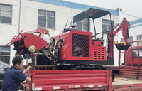 Excavatrice sur chenilles portée, motoculteur rotatif, moteur Huichai, machine multifonctionnelle pour la gestion des champs, le labourage et la fertilisation ICLES