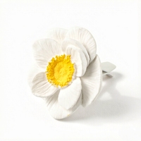 Diffuseur d'huiles essentielles pour la maison, en céramique parfumée, en porcelaine faite à la main, en forme de fleur, en plâtre aromatique, en gros