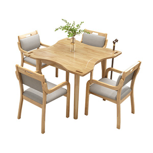 Ensemble salle à manger pour maisons de retraite : tables et chaises en bois confortables pour les maisons de soins et les appartements seniors - Product Image 4