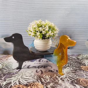 Handmade <b>Resin</b> Casting <b>Molds</b> <b>for</b> DIY Decorative Ornaments Ins Style <b>Silicone</b> Small dog storage shelf <b>Mold</b> X0385 - Product Image 3