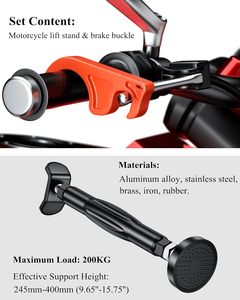 Supporto per la pulizia e la manutenzione del motociclo portatile supporto per sollevamento Jack per sostituire gli strumenti di emergenza - Product Image 6