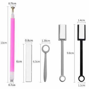 Stylo magnétique à <span class=keywords><strong>double</strong></span> tête en forme de fleur certifié CE, vente en gros, forte adsorption, matériau en alliage métallique, logo de marque personnalisé - Product Image 2