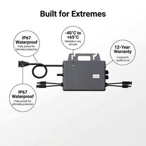 Micro-onduleur monophasé LOXENY <span class=keywords><strong>TSOL</strong></span>-MX800 800W 1-en-2, garantie 12 ans, IP67, station solaire de balcon - Product Image 4