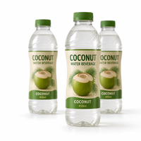 Manchon thermorétractable personnalisé pour eau de coco 330 ml, autres manchons de bouteille cylindriques, étiquette thermorétractable en rouleau pour jus et boissons énergisantes