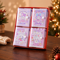 Großhandel 100K PVC-Notizbuch mit Stift, niedliches Hasenmädchen, liniert, 64 Blatt, 80 g/m², Kawaii Taschen-Schreibwaren für Kinder und Studenten