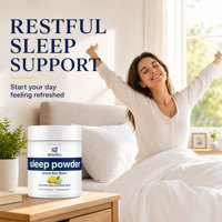 Complément alimentaire pour le sommeil Qbioflex OEM/ODM à la mélatonine, poudre puissante pour le sommeil, saveur citron-lime, aide à la récupération du sommeil