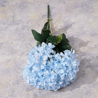 Bunga Hydrangea Sutra Buatan Grosir untuk Dekorasi Ruang Tamu Vintage XQ-1424