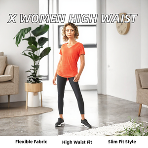 Leggings taille haute pour femmes, coupe slim, longueur intégrale, pantalon décontracté extensible - Product Image 2