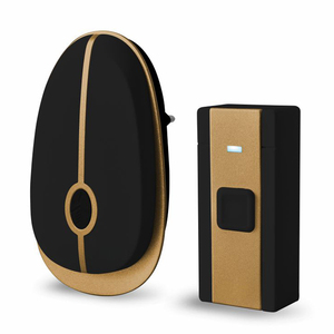 Enchufe de <span class=keywords><strong>campana</strong></span> impermeable de timbre inalámbrico digital 120m  melódico de control remoto doméstico timbre - Product Image 2