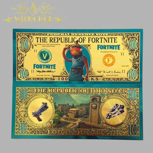 Billet de banque populaire <span class=keywords><strong>Fortnite</strong></span> Games Anime 2026 plaqué or 24 carats pour cadeaux - Product Image 5