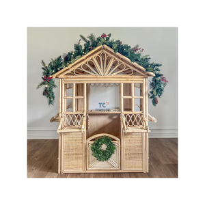 Maison de poupée en rotin naturel minimaliste en osier de haute qualité pour enfants fait à la main du Vietnam - Product Image 4