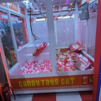 Grande machine à griffes de type grue, boîtier métallique, pour attraper de grands jouets en peluche, pour salles d'arcade et manèges