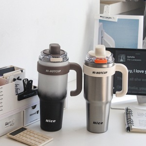Botu Summer New Giant Taza aislada-Taza <span class=keywords><strong>de</strong></span> hielo <span class=keywords><strong>de</strong></span> cerámica y acero inoxidable Taza <span class=keywords><strong>de</strong></span> café para coche Mantener caliente y frío - Product Image 1