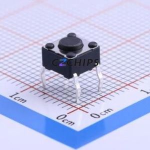 DTS-61K-V Tactile Switch Through hole Component (THT) Switch Single Pole Single Throw Round Button Through Hole 6.2mm - Product Image 1