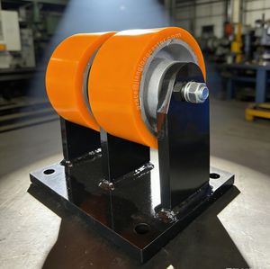 Ruedas Industriales Super Resistentes <span class=keywords><strong>de</strong></span> 6, 8, 10 <span class=keywords><strong>y</strong></span> 12 Pulgadas, <span class=keywords><strong>de</strong></span> Poliuretano sobre Hierro Fundido, Ruedas Giratorias Dobles, Personalizables - Product Image 1