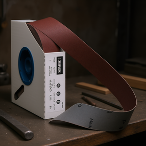 Rollo Anti-Desperdicio Fervi 39x2500mm, Banda Abrasiva Grano 80 para Lijado de Metal y Madera - Product Image 3