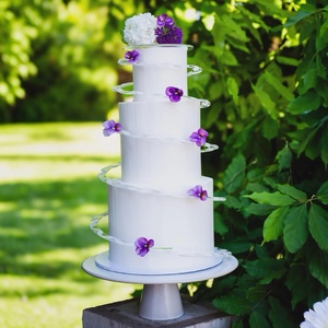 อะคริลิคตกแต่งหน้าเค้กแบบใหม่ ลายเกลียว สำหรับเค้กหลายชั้น เค้กดอกไม้ - Product Image 2