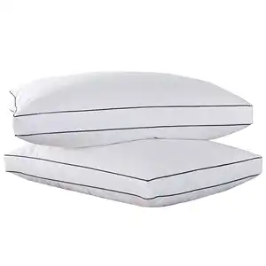 Custom Size Wholesale White Cotton Comfortable Duck Goose Down Feather Square Pillow Core Inner Insert Filling For Home Hotel
