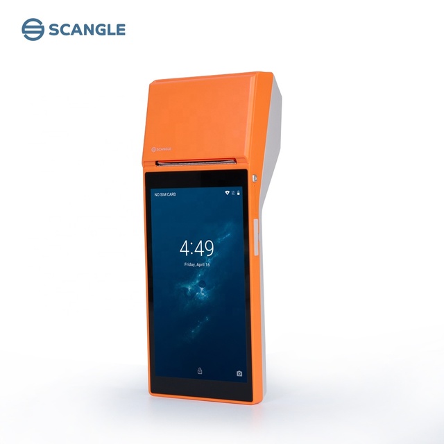 Scangle SP02 Mobile POS System Android PDA Mini Handheld POS Terminal with 4G and Printer for Food Delivery