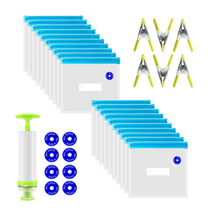 <span class=keywords><strong>Sacchetti</strong></span> Ecologici <span class=keywords><strong>Riutilizzabili</strong></span> con Chiusura Ermetica per Conservazione di Alimenti Surgelati - Product Image 3